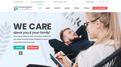 Therapist WordPress Theme Thumbnail