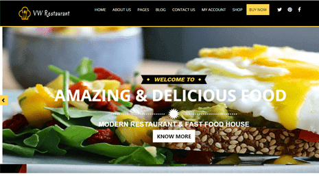 Free Fast Food WordPress Theme Thumbnail 