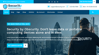 Free CCTV WordPress Theme Thumbnail