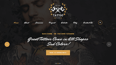 Tattoo WordPress Theme Thumbnail