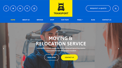 Free Transport WordPress Theme Thumbnail