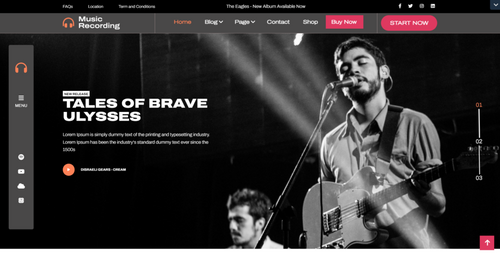 Free Singer WordPress Theme Thumbnail 