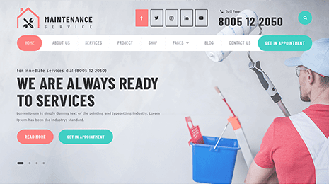 Free Home Maintenance WordPress Theme Thumbnail 