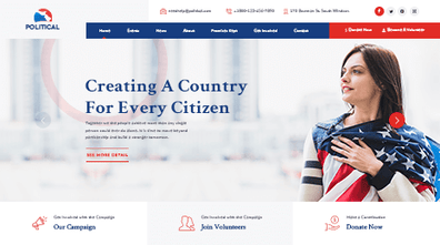 WordPress Political Theme Thumbnail