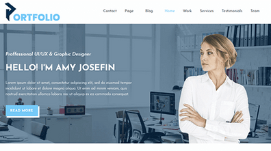 Free UX Portfolio WordPress Theme Thumbnail