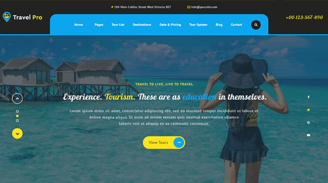 Free Beach Resort WordPress Theme Thumbnail 