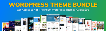 WordPress Theme Bundle offer: 485+ premium WordPress themes for $99