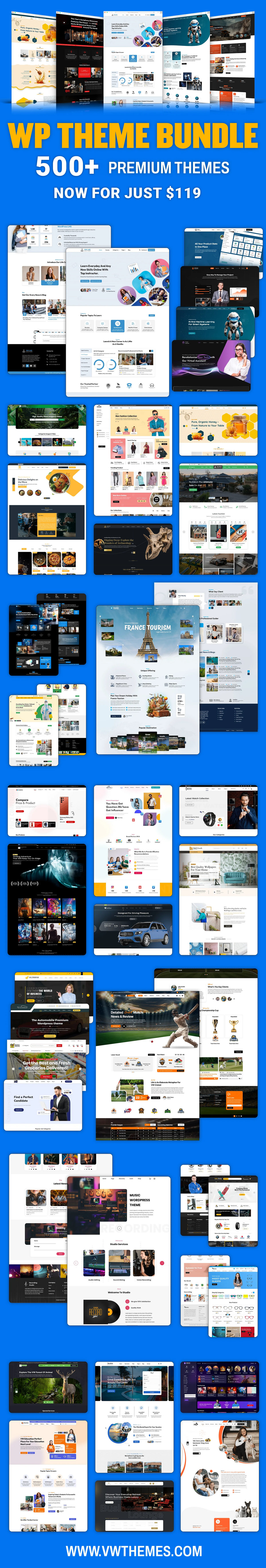 WP Theme Bundle (2026 Upgraded)