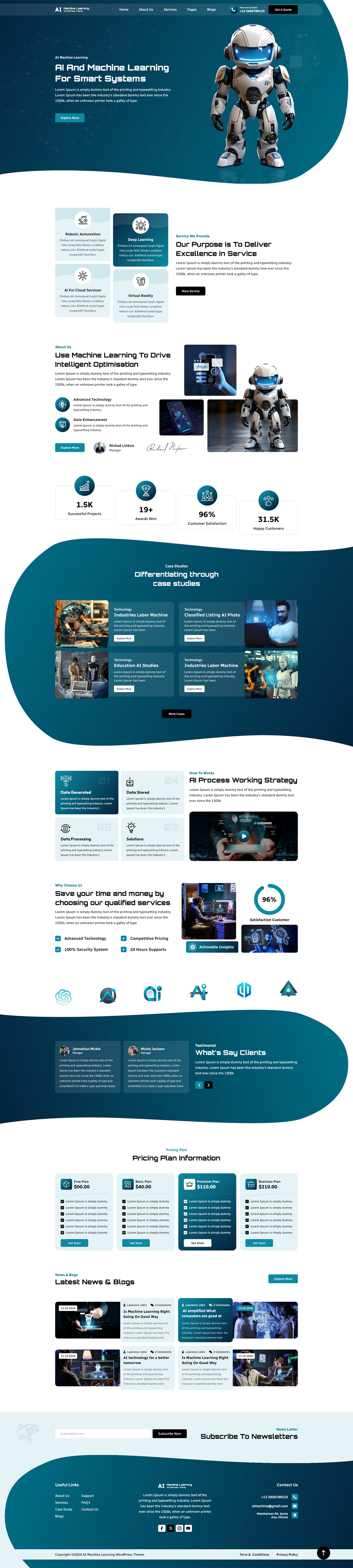 Machine Learning  Website Figma Template