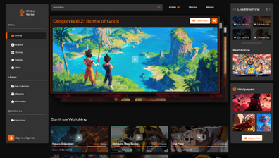 Anime Website Figma Template Thumbnail
