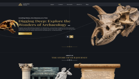 Archaeology Website Figma Template