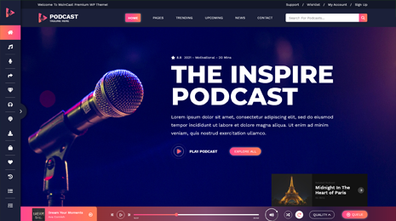 Audio Podcast WordPress Theme Thumbnail