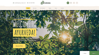 Ayurveda WordPress Theme Thumbnail