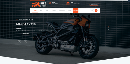 Free Bike Shop WordPress Theme Thumbnail 