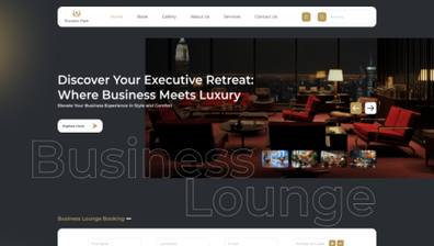 Business Lounge Website Figma Template Thumbnail