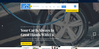 Free Car Wash WordPress Theme Thumbnail