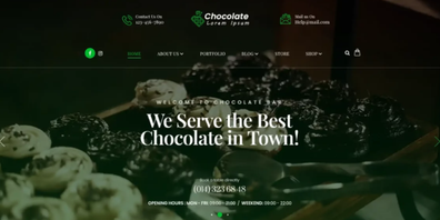 Free Chocolate WordPress Theme Thumbnail