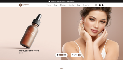 Cosmetics Shop WordPress Theme Thumbnail