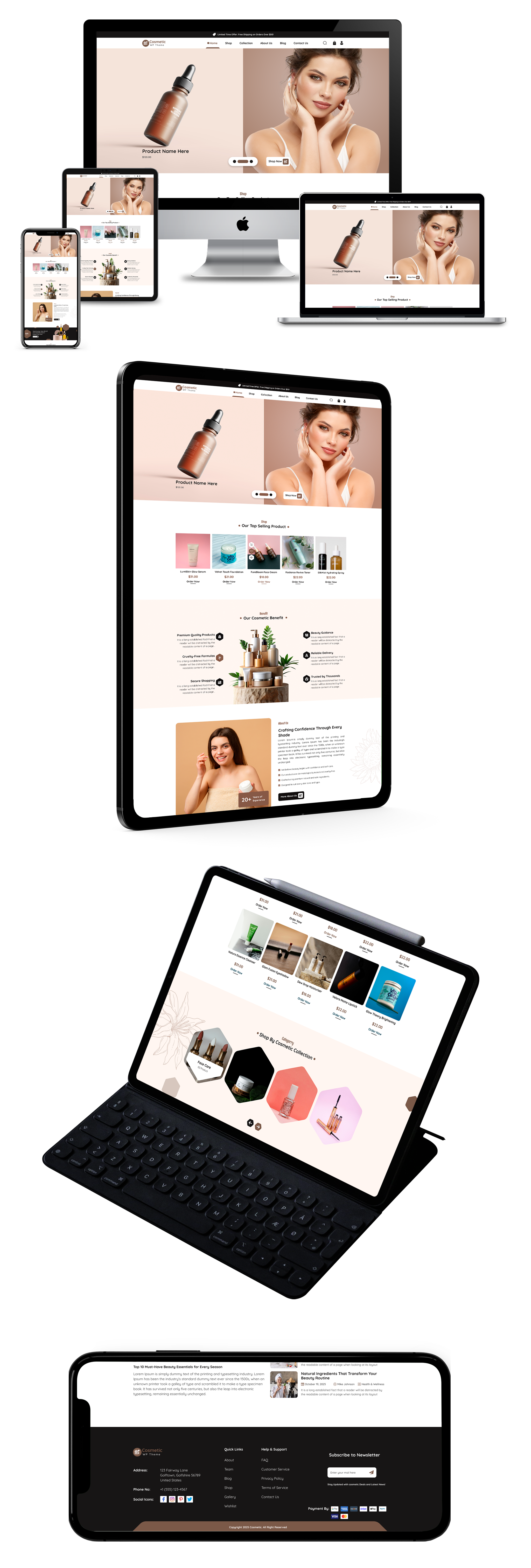 Cosmetic Shop WordPress Theme Responsive Image Responsive