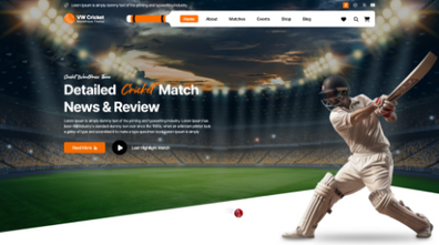 Cricket WordPress Theme Thumbnail
