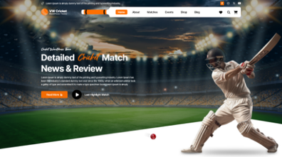Free Cricket WordPress Theme Thumbnail