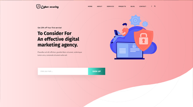 Cyber Security WordPress Theme Thumbnail