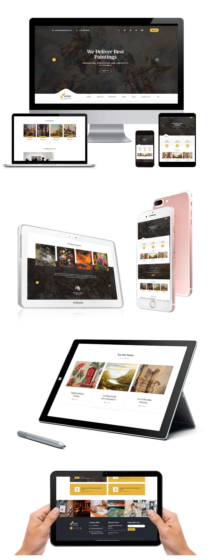 Designer Portfolio Responsive Desktop