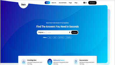 Documentation Website Figma Template Thumbnail