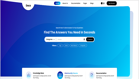 Documentation Website Figma Template Thumbnail 