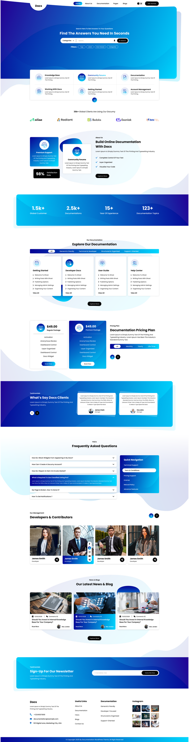 Documentation Website Figma Template