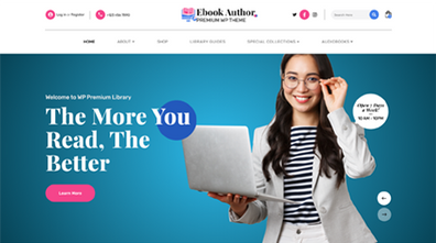 Ebook Author WordPress Theme Thumbnail