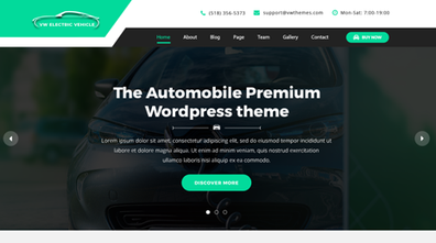 Electric Vehicle WordPress Theme Thumbnail