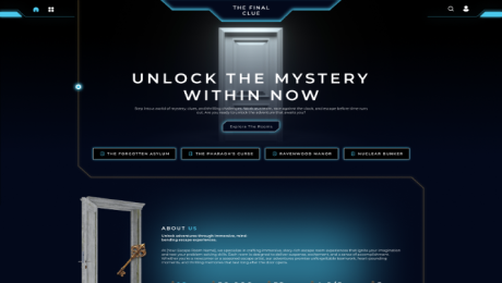 Escape Room Website Figma Template Thumbnail 