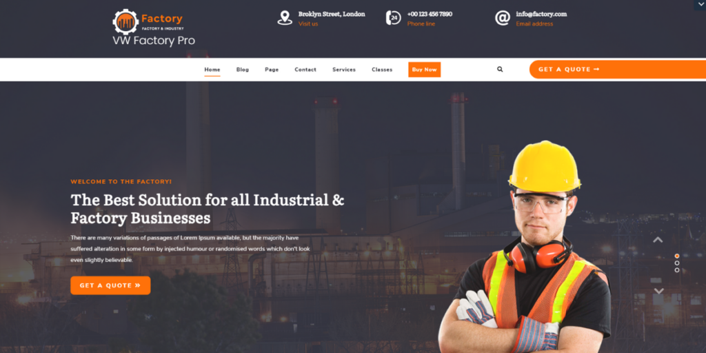 Factory WordPress Theme