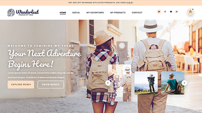 Feminine WordPress Theme Thumbnail