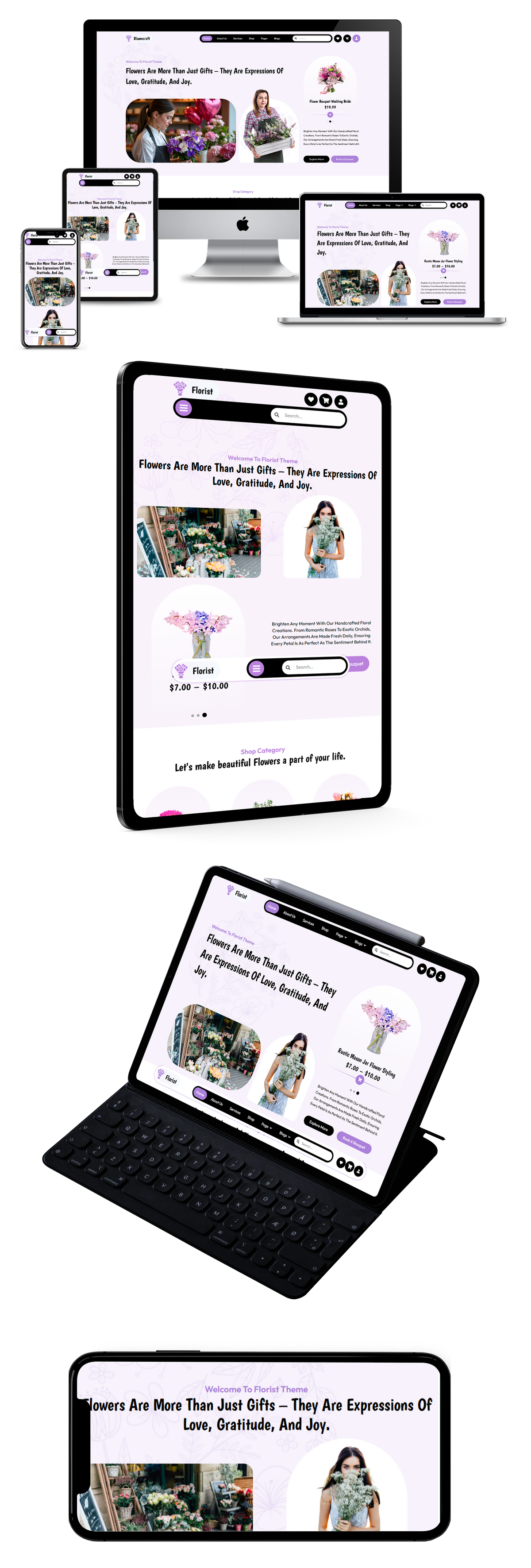 Bloomcraft - Flower Shop WordPress Theme