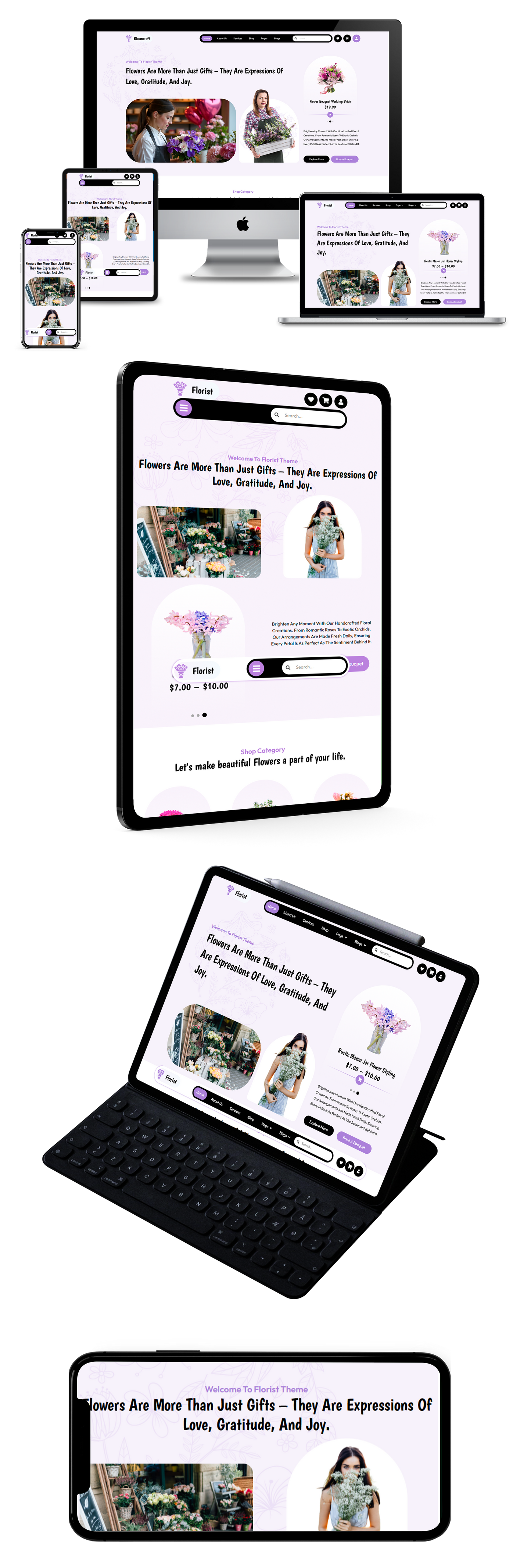 Bloomcraft - Flower Shop WordPress Theme