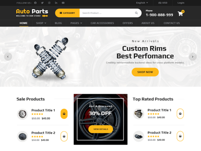 Free Auto Trader WordPress Theme Thumbnail