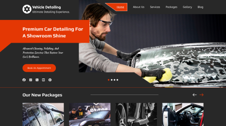 Free Car Detailing WordPress Theme Icon