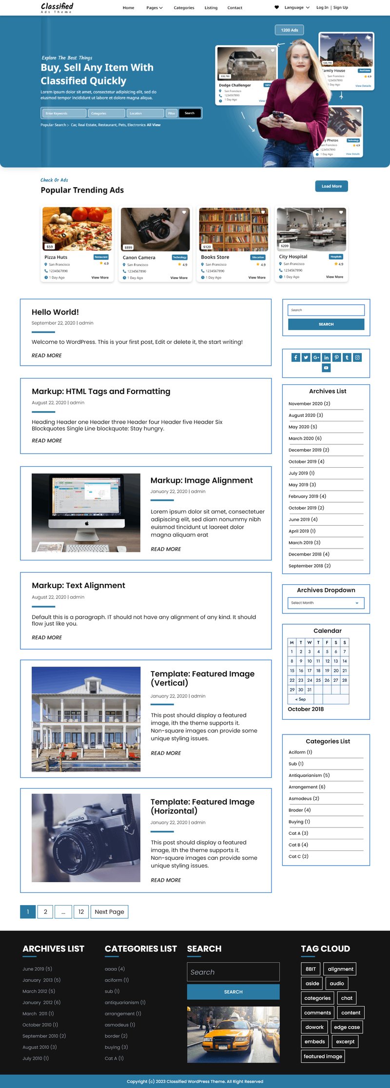 Free-classified-ads-wordpress-theme