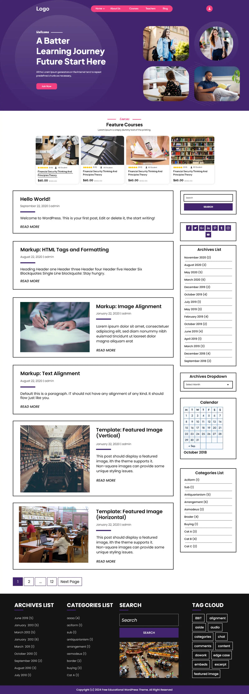 Educational WordPress Theme 