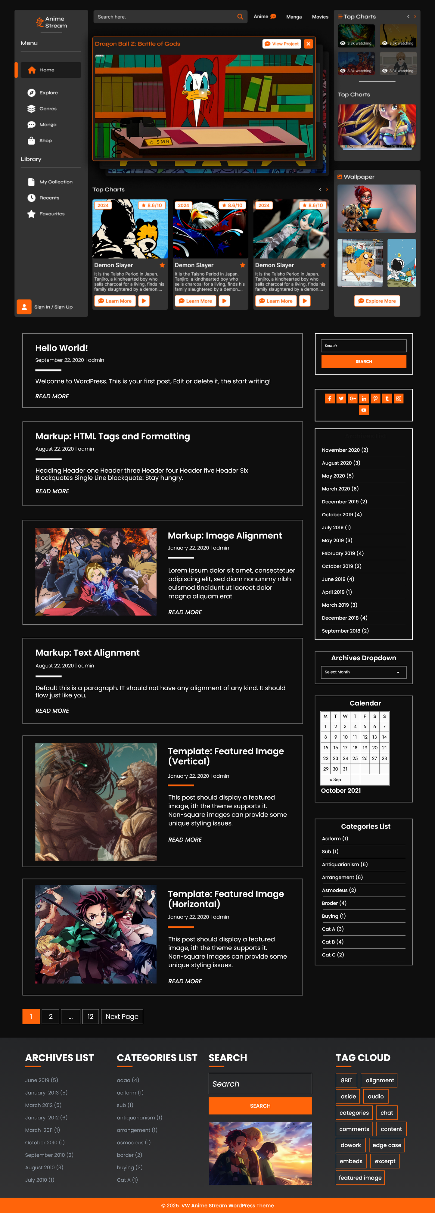 Free full image theme