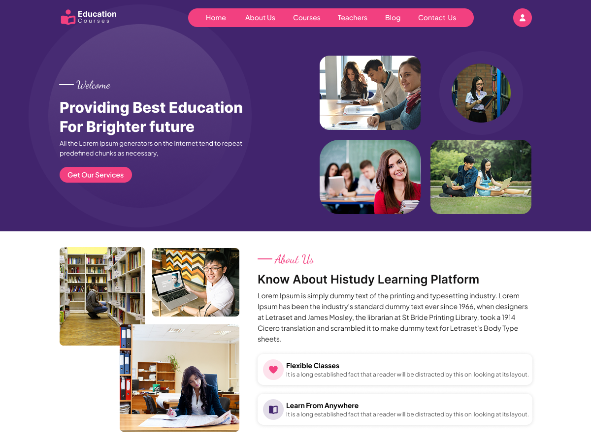 Free Master Education WordPress Theme Icon Image