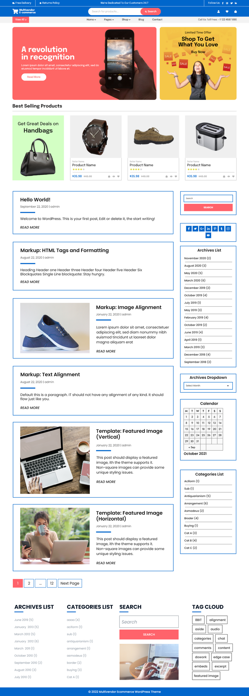 vw- multi vendor wp theme