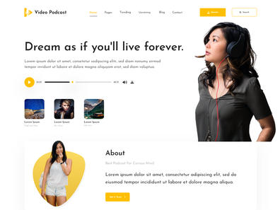 Free Podcasting WordPress Theme Thumbnail