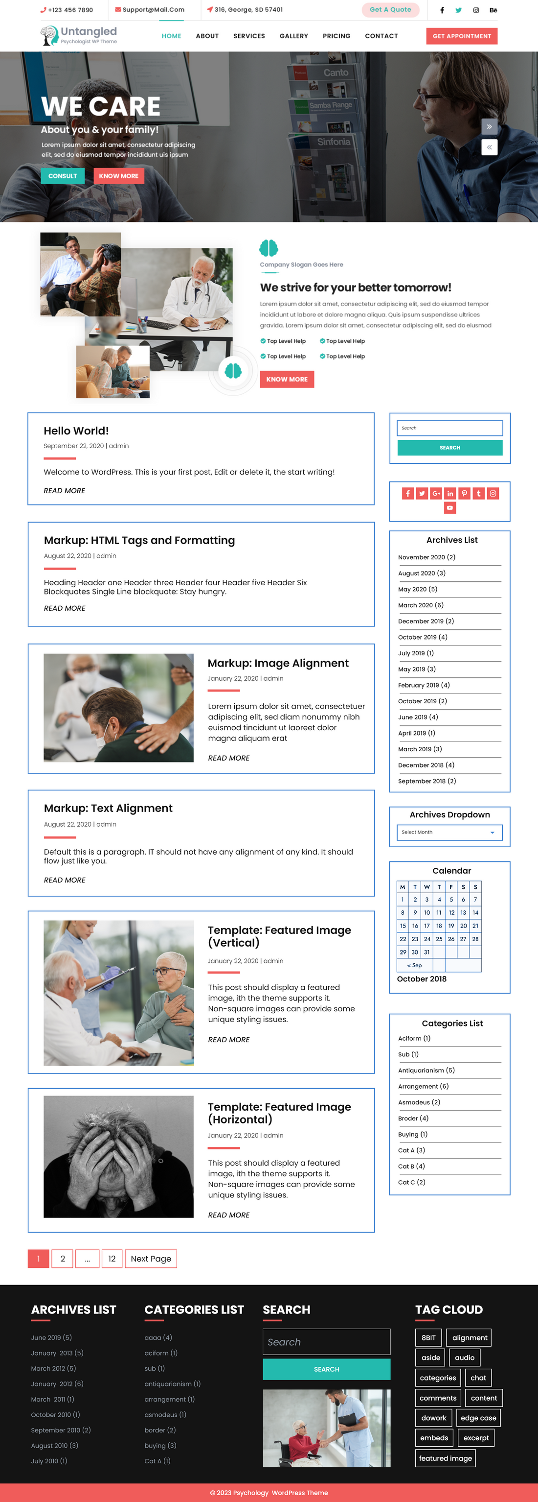 Unlock Your Mind with our Free Psychology WordPress Theme