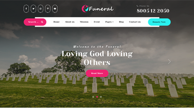 Funeral Home WordPress Theme Thumbnail