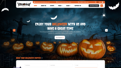 Halloween Website Figma Template