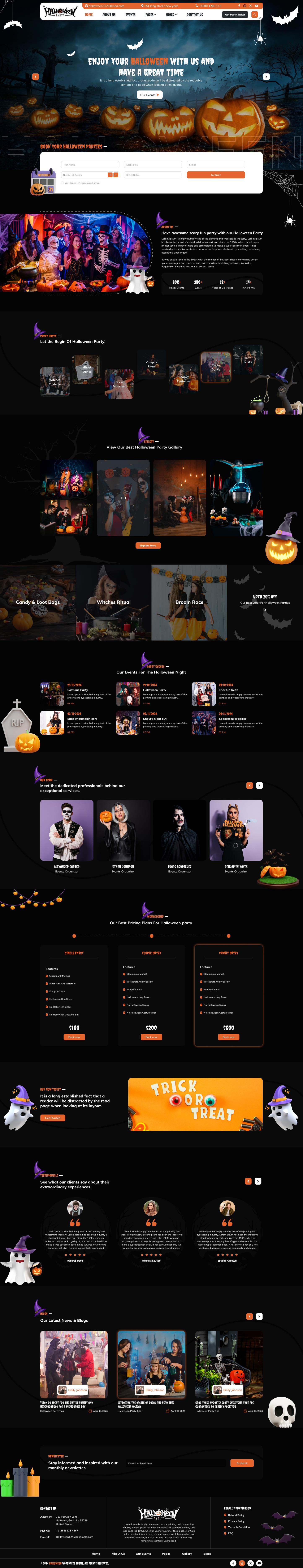 Halloween Website Figma Template