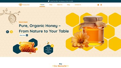 Honey Shop Website Figma Template Thumbnail